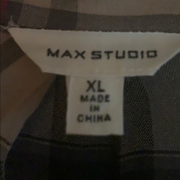 Max Studio button up plaid shirt - Picture 3 of 7